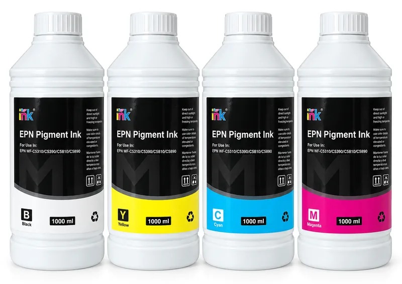 Kit de Tinta Pigmentada 1L Epson WF-C5890 (BK, C, M, Y)